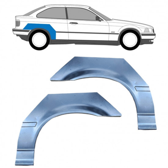 Reparaturni lim stražnjeg blatobrana za BMW 3 E36 / Lijevo+Desno / COMPACT / Set 5500