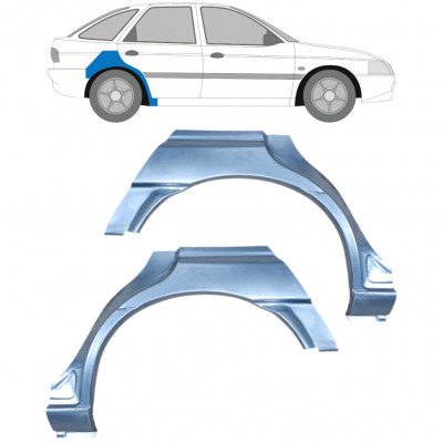 Reparaturni lim stražnjeg blatobrana za Ford Escort 1995-2000 / Lijevo+Desno / Set 9776