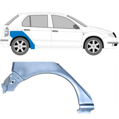 Reparaturni lim stražnjeg blatobrana za Skoda Fabia 1999-2007 / Desno 6994