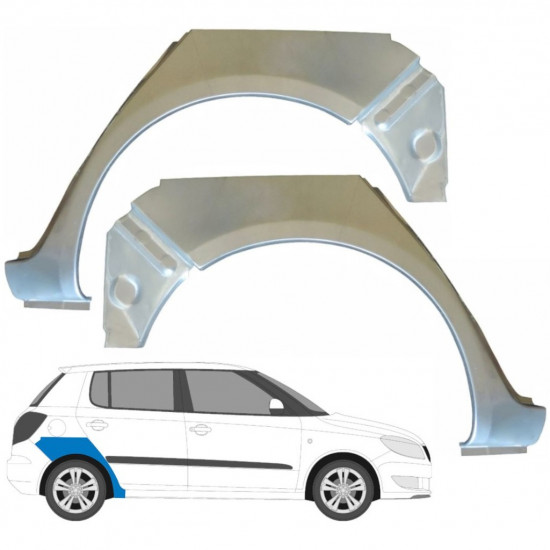 Reparaturni lim stražnjeg blatobrana za Skoda Fabia 2007-2015 / Lijevo+Desno / Set 9478