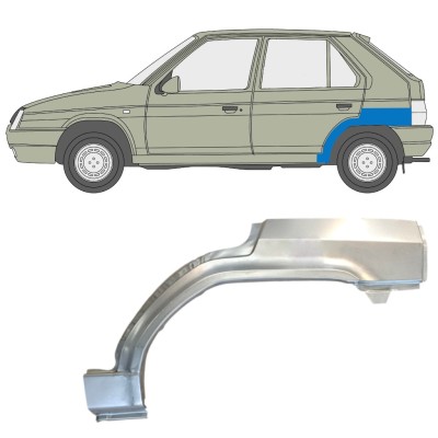 Reparaturni lim stražnjeg blatobrana za Skoda Favorit 1989-1995 / Lijevo 14883