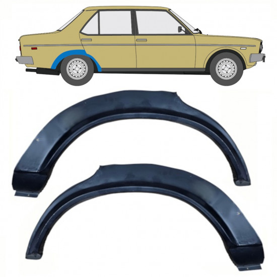 Reparaturni lim stražnjeg blatobrana za Fiat 131 1972-1986 / Lijevo+Desno / Set 10723