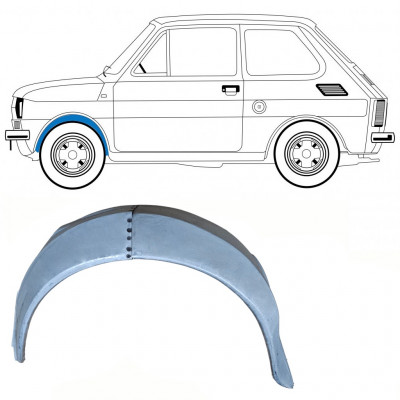 Unutarnji reparaturni lim prednjeg blatobrana za Fiat 126p 1972-1978 / Lijevo 10216