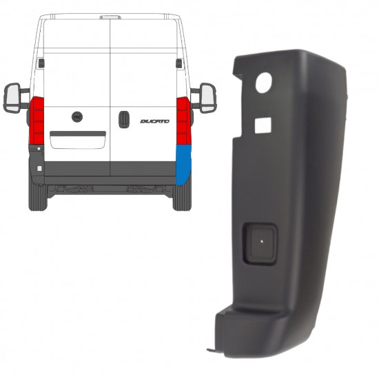 Kut stražnjeg branika za Fiat Ducato 2006-2018 / Desno 7472