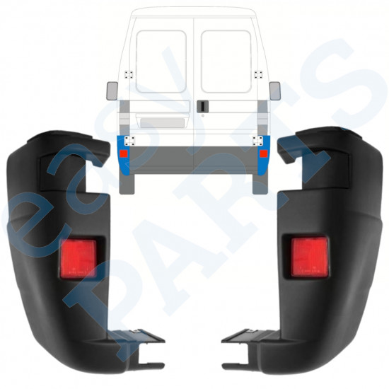 Kut stražnjeg branika za Fiat Ducato 2002-2006 / Lijevo+Desno / Set 9816