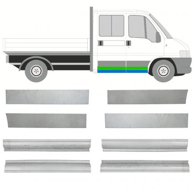 Lim praga + vrata za Fiat Ducato Boxer Relay Jumper 1994-2006 / Lijevo+Desno / Dvostruka kabina / Set 10492