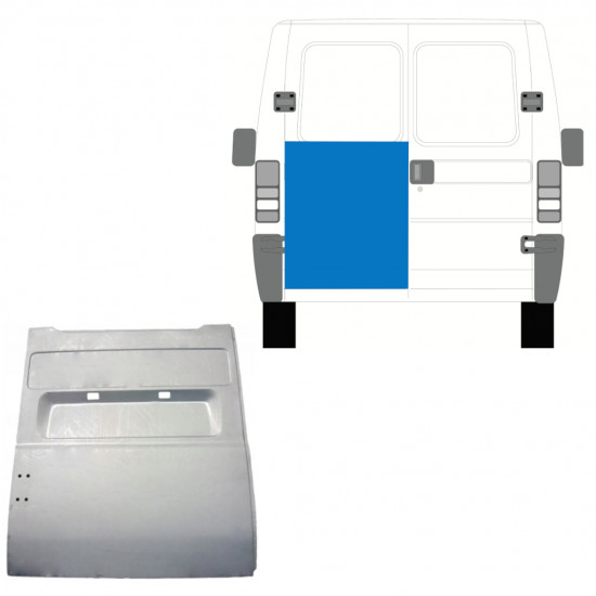 Visoki reparaturni lim stražnjih vrata za Fiat Ducato Boxer Relay Jumper 1994-2006 / Lijevo 7760