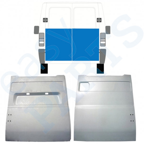 Reparaturni lim stražnjih vrata za Fiat Ducato Boxer Relay Jumper 1994-2006 / Lijevo+Desno / Set 9860