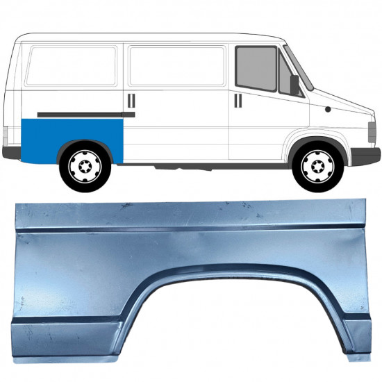 Reparaturni lim stražnjeg blatobrana za Fiat Ducato / C25 / J5 1981-1994 / Desno 6515