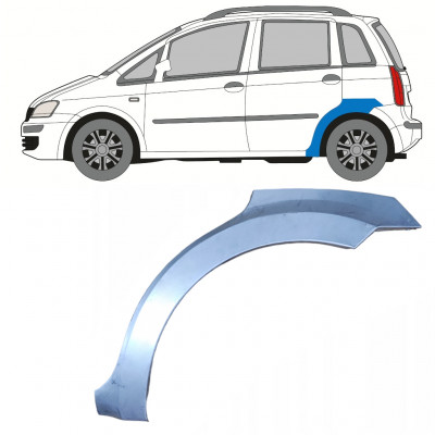 Reparaturni lim stražnjeg blatobrana za Fiat Idea 2004-2011 / Lijevo 7352