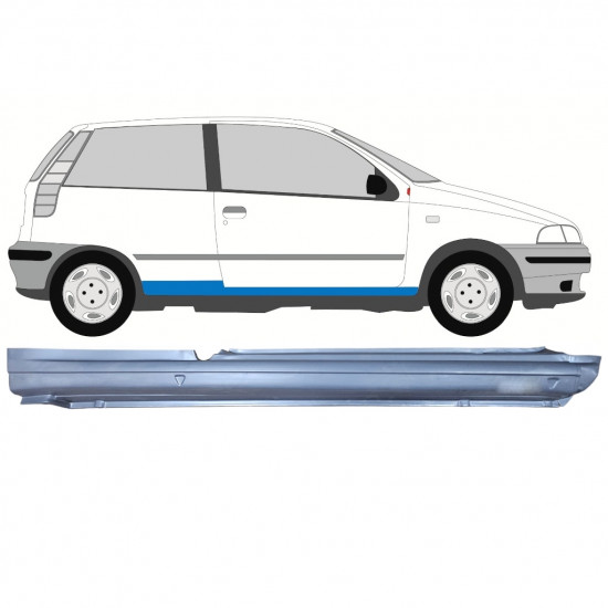 Lim praga za Fiat Punto 1 1993-1999 / Desno 8101