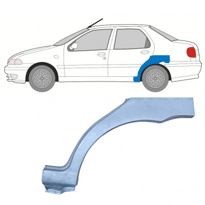 Reparaturni lim stražnjeg blatobrana za Fiat Siena 1997-2001 / Lijevo 8131