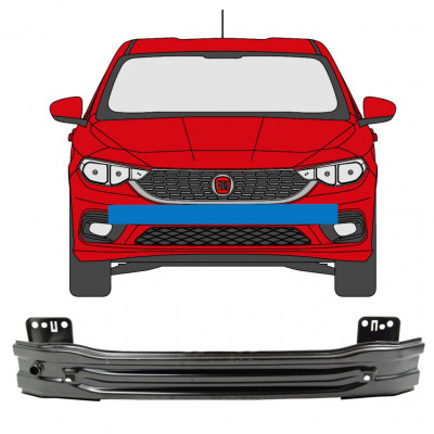 Pojačanje prednjeg branika / greda za Fiat Tipo 2016- / SEDAN 7561