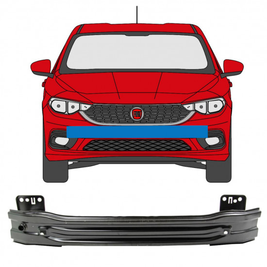 Pojačanje prednjeg branika / greda za Fiat Tipo 2016- / SEDAN 7561