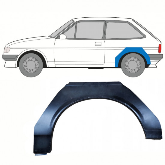 Reparaturni lim stražnjeg blatobrana za Ford Fiesta 1983-1989 / Lijevo 8750