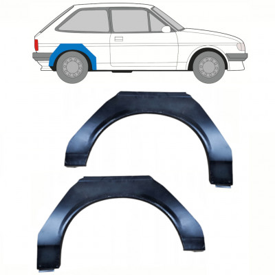 Reparaturni lim stražnjeg blatobrana za Ford Fiesta 1983-1989 / Lijevo+Desno / Set 10373