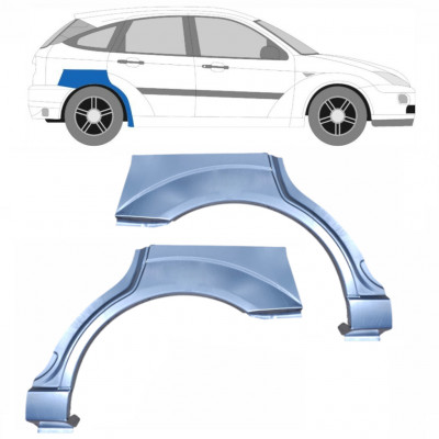 Reparaturni lim stražnjeg blatobrana za Ford Focus 1998-2007 / Lijevo+Desno / Set 6289