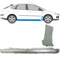 Prag + reparaturni lim prednjeg blatobrana za Ford Focus 2004-2011 / Desno / Set 8735