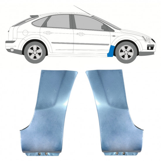 Reparaturni lim prednjeg blatobrana za Ford Focus 2004-2011 / Lijevo+Desno / Set 9857