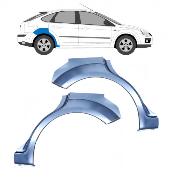 Reparaturni lim stražnjeg blatobrana za Ford Focus 2004-2011 / Lijevo+Desno / Set 9425