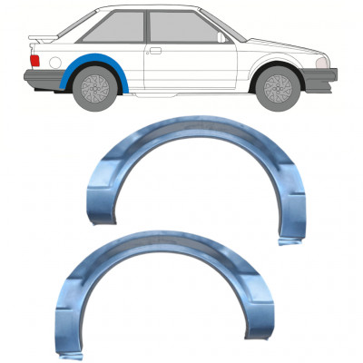 Reparaturni lim stražnjeg blatobrana za Ford Escort 1980-1986 / Lijevo+Desno / Set 10527