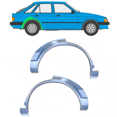Reparaturni lim stražnjeg blatobrana za Ford Escort 1980-1986 / Lijevo+Desno / Set 9984