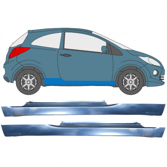 Lim praga za Ford KA 2008-2016 / Set 12044