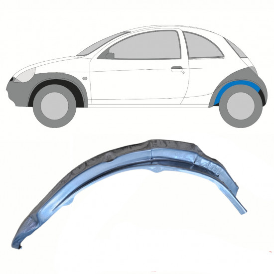 Unutarnji reparaturni lim stražnjeg blatobrana za Ford KA 1996-2008 / Lijevo 10773