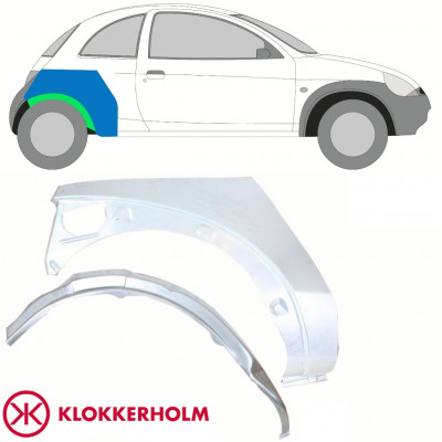 Unutarnji + vanjski reparaturni lim stražnjeg blatobrana za Ford KA 1996-2008 / Desno / Set 10775