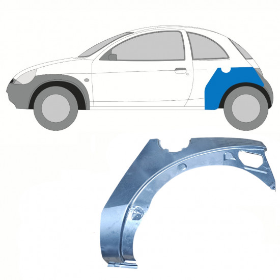 Reparaturni lim stražnjeg blatobrana za Ford KA 1996-2008 / Lijevo 10770