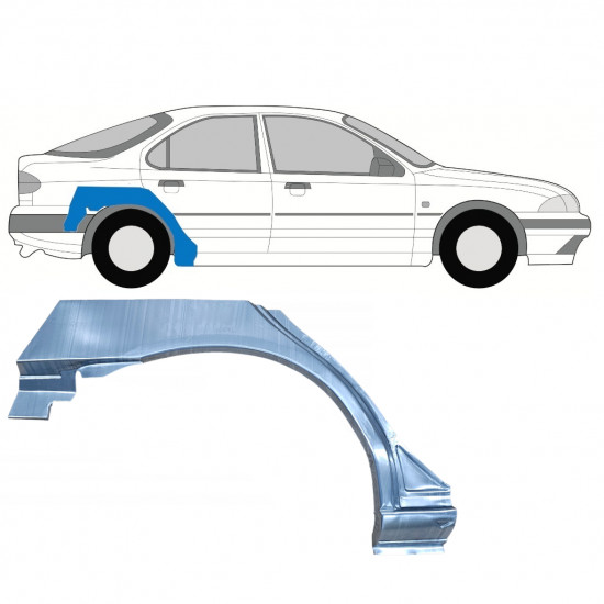 Reparaturni lim stražnjeg blatobrana za Ford Mondeo 1993-2000 / Desno 8046