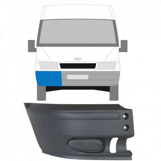 Kut prednjeg branika za Ford Transit 2000-2006 / Desno 8258