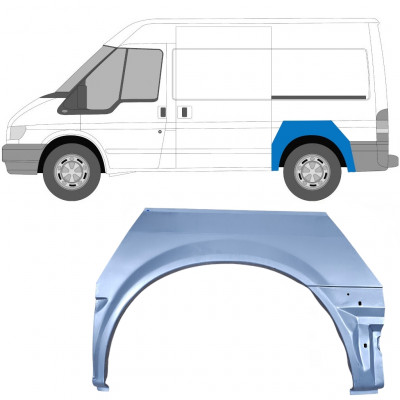 Reparaturni lim stražnjeg blatobrana za Ford Transit 2000- / SWB / Lijevo 7157