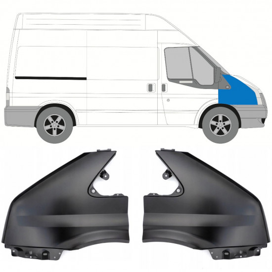 Prednji blatobran za Ford Transit 2006-2013 / Lijevo+Desno / Set 10541