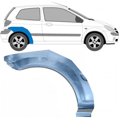 Reparaturni lim stražnjeg blatobrana za Hyundai Getz 2002-2010 / Desno 6662