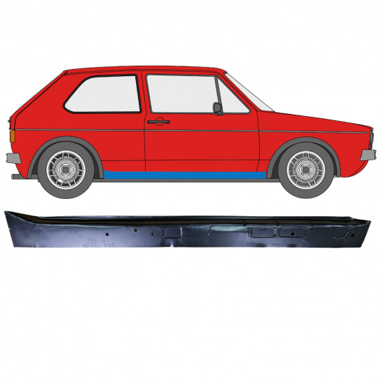 Unutarnji lim praga za VW Golf 1 1974- / Desno 10907