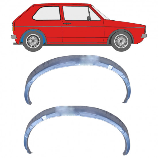 Unutarnji reparaturni lim stražnjeg blatobrana za VW Golf 1 1974- / Lijevo+Desno / Set 9917