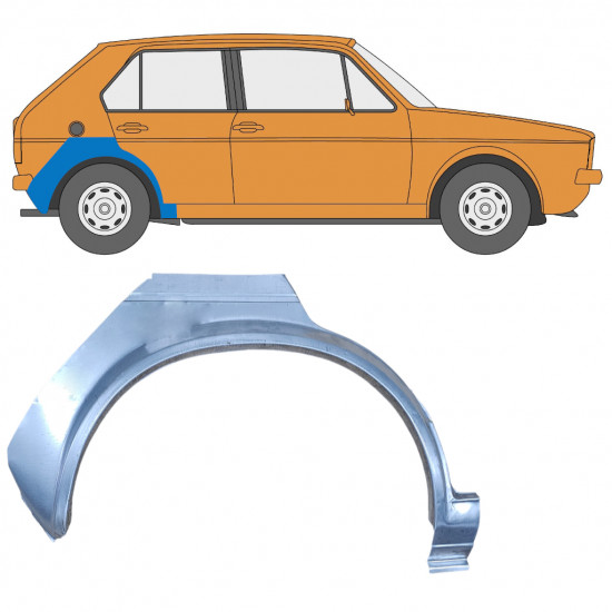 Reparaturni lim stražnjeg blatobrana za VW Golf 1 1974- / Desno 7347