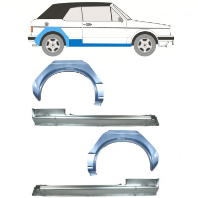 Lim praga + stražnjeg blatobrana za VW Golf 1 1979-1993 CABRIO / Set 12579