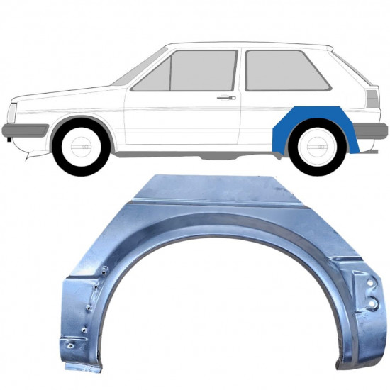 Reparaturni lim stražnjeg blatobrana za VW Golf 2 1982- / Lijevo 7100