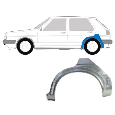 Reparaturni lim stražnjeg blatobrana za VW Golf 2 1982- / Lijevo 7247