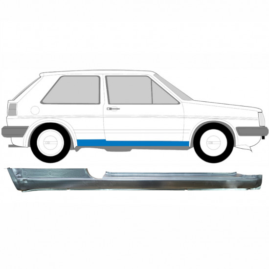 Lim praga za VW Golf 2 1982- / Desno 7097