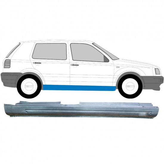 Lim praga za VW Golf 3 1991- / Desno 7089