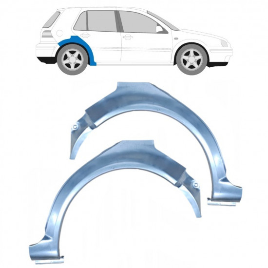 Reparaturni lim stražnjeg blatobrana za VW Golf 4 1997- / Lijevo+Desno / Set 9184