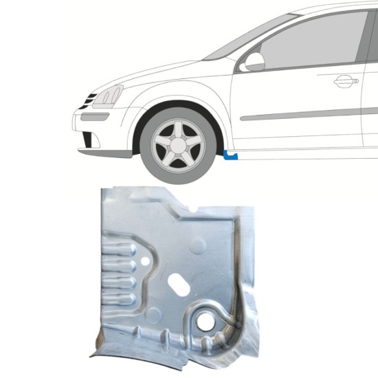 Reparaturni lim završetka praga za Volkswagen Golf 5 2003-2009 / Lijevo 14907