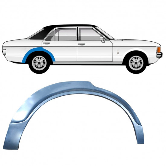 Reparaturni lim stražnjeg blatobrana za Ford Granada 1972-1977 / Desno 11028