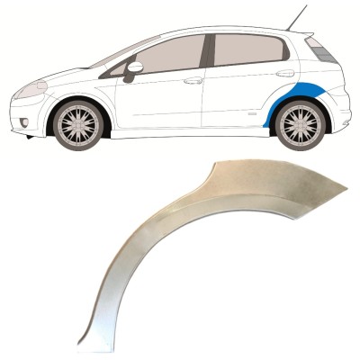 Reparaturni lim stražnjeg blatobrana za Fiat Grande Punto Evo 2005- / Lijevo 14760