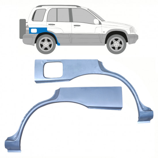 Reparaturni lim stražnjeg blatobrana za Suzuki Grand Vitara 1997-2005 / Lijevo+Desno / Set 10135