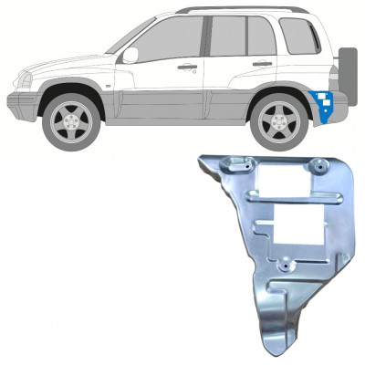 Reparaturni lim nosača stražnjeg branika za Suzuki Grand Vitara 1997-2005 / Lijevo 11700