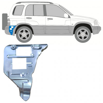 Reparaturni lim nosača stražnjeg branika za Suzuki Grand Vitara 1997-2005 / Desno 11699